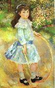 Pierre Renoir Girl with a Hoop painting